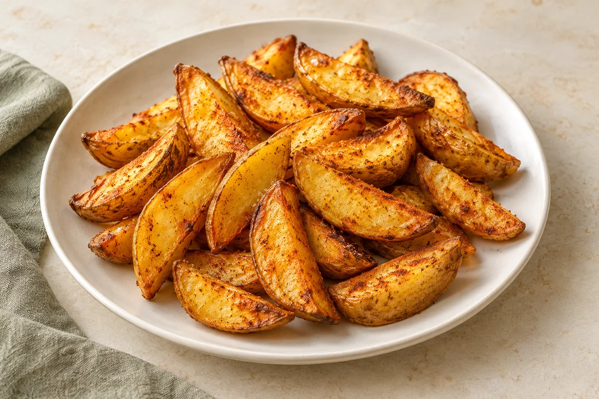 Imagen ilustrativa de patatas en gajos con pimentón